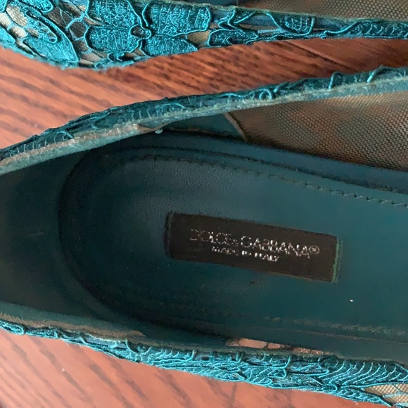 Dolce and Gabanna limited edition emerald shoes with crystals - Picture 4 of 4